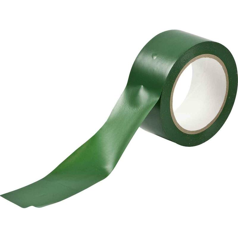 BANDE DE MARQ.AU SOL VERT   058202 50MMX33M  BRADY