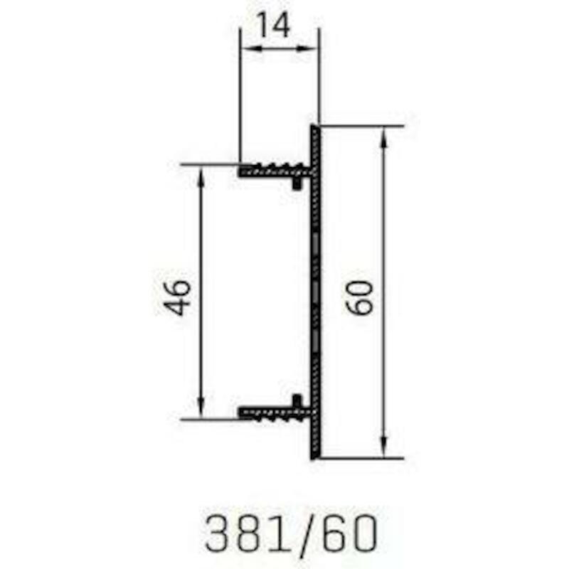 GRILLE VENTILAT.RAL9010 X   381 500X60      RENSON