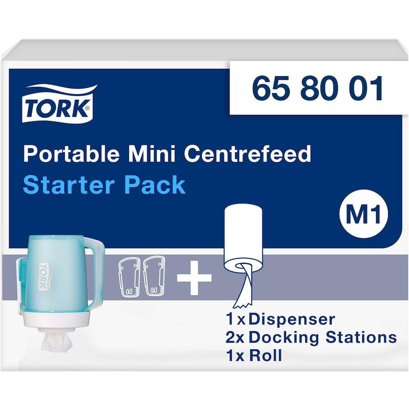 DRAAGBAAR MINI-CF STARTPACK 658001 WIT/TURQ.  TORK