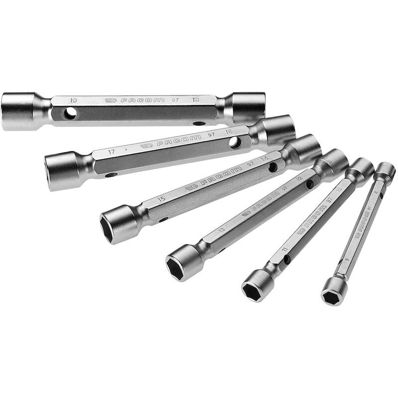 PIJPSLEUTELSET RECHT 8-19MM 97.JE6 (6ST)     FACOM