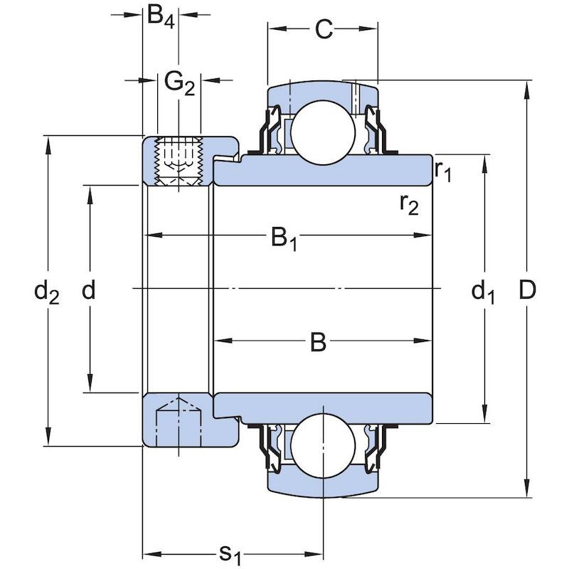 ROULEMENT-Y                 YEL 206-2F         SKF