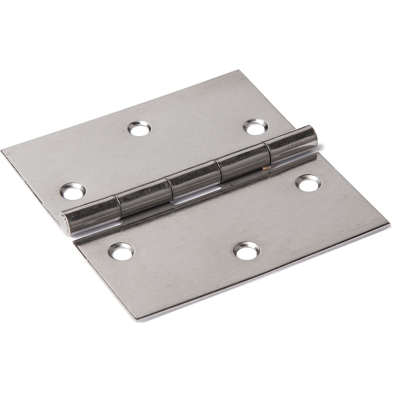 Dx - Smalscharnier - 60 x 60 x 1 mm - Vaste pen - Rvs - 03031335