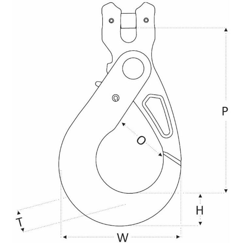 CROCHET DE SECURITÉ G10     RCS-6   - 1400KG  REMA