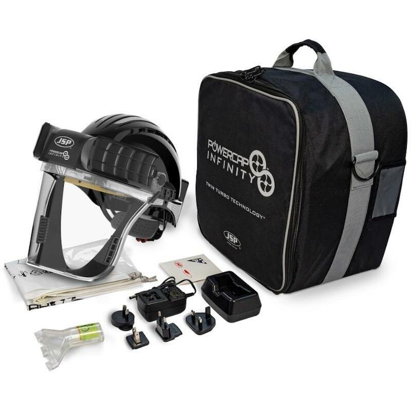 MASQUE COMPLET+CASQUE NOIR  POWERCAP INFINITY  JSP