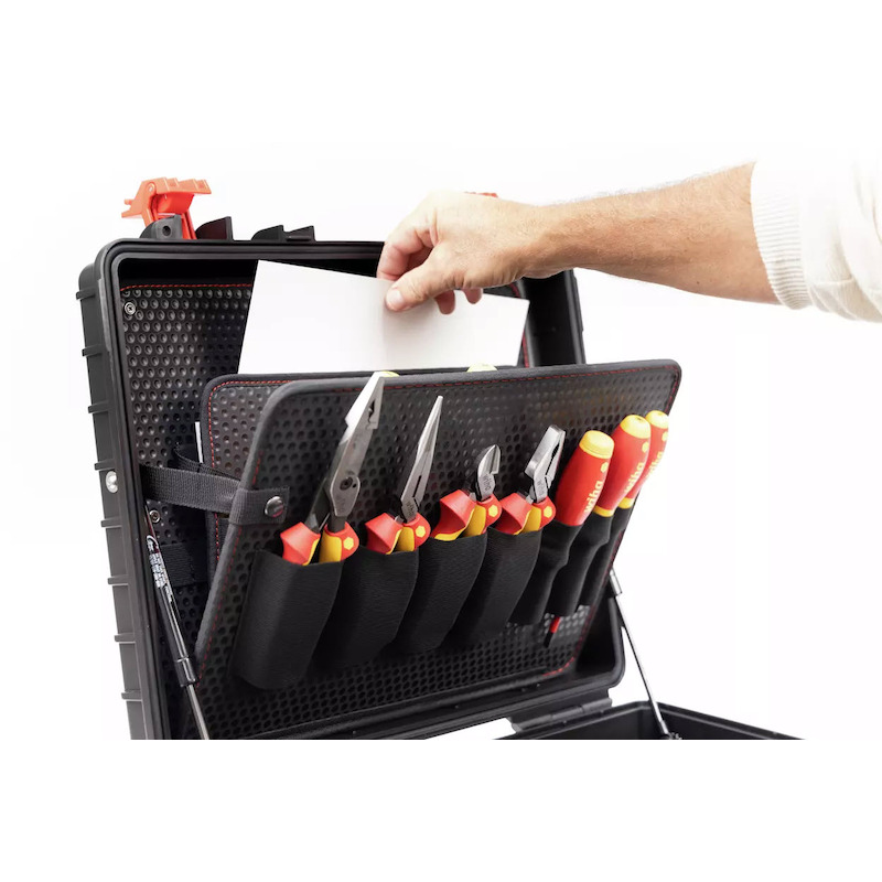 JEU D'OUTILS ÉLECTRICIEN COMPETENCE XL MÉLANGÉ, 83PCS Y COMPRIS UN COFFRET - 9300702 - WIHA