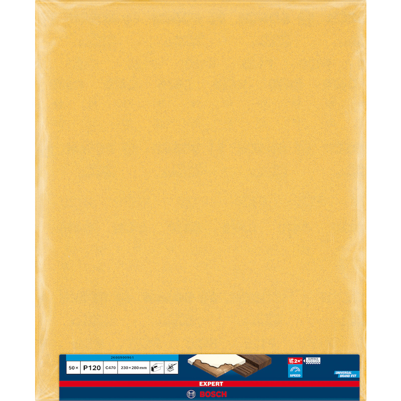 PAPIER ABRASIF 230X280MM    2608900961  P120 BOSCH