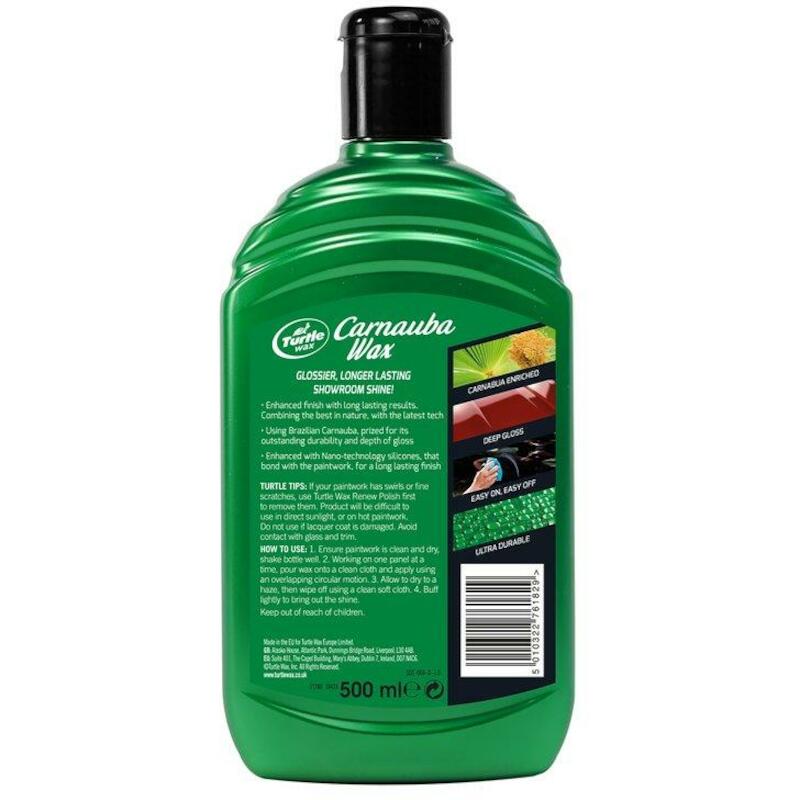 CIRE CARNAUBA CAR WAX       52857 500ML TURTLE WAX