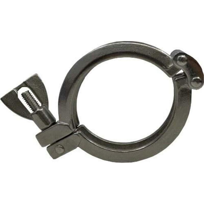 SCHARNIERKLEM DUBBEL DN77  TRICLAMP  RVS-CLAMP