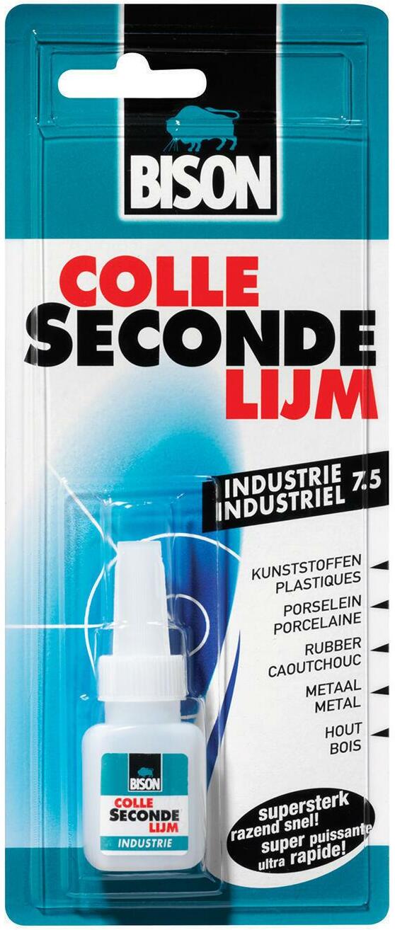 COLLE SECONDE FLACON/7,5G   INDUSTRIE        BISON