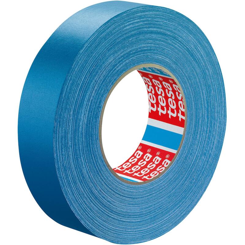 KLEEFBAND - TESA 04651 TESABAND ACRYL GECOATE TEXTIEL - BLAUW 30 MM X 50 M