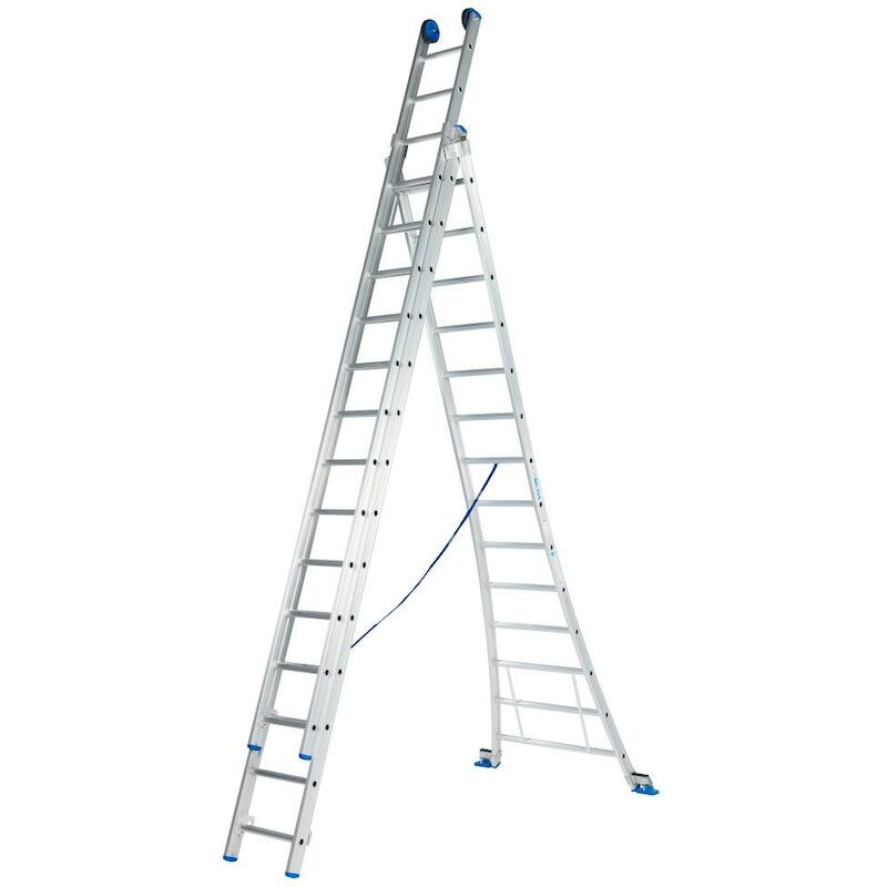 LADDER OPEN VOET   3X14 SPORTEN D14 - 9,00M SOLIDE