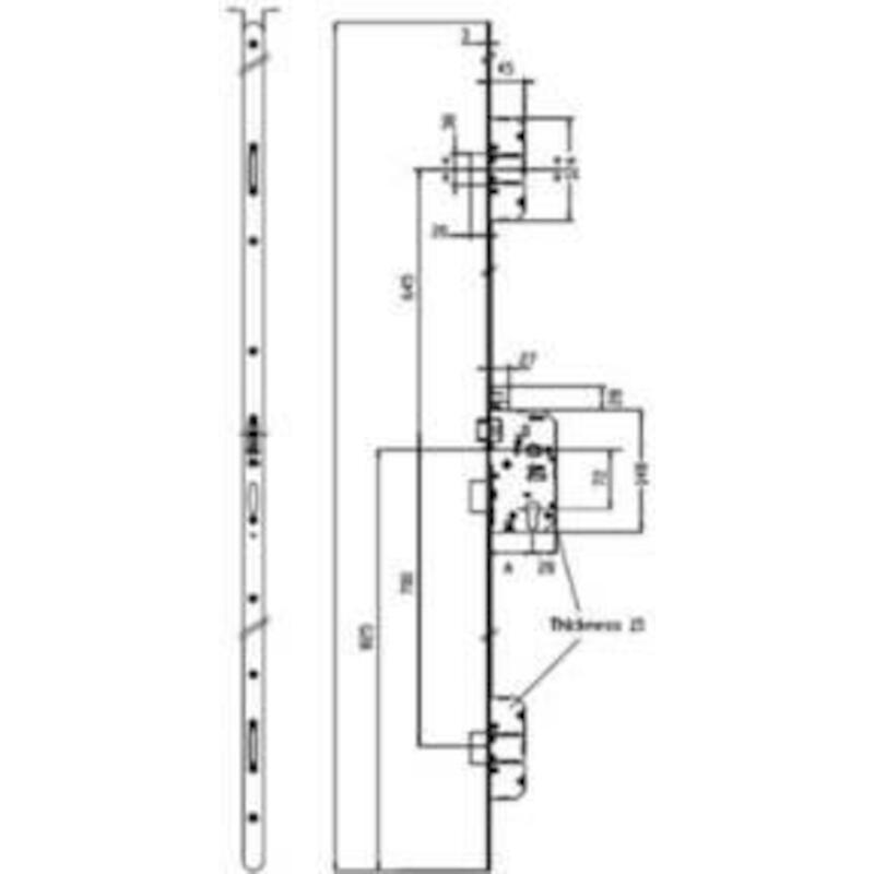 3-P.SLOT KB HOEK.INOXL.     T1081-11-8 55MM  LITTO