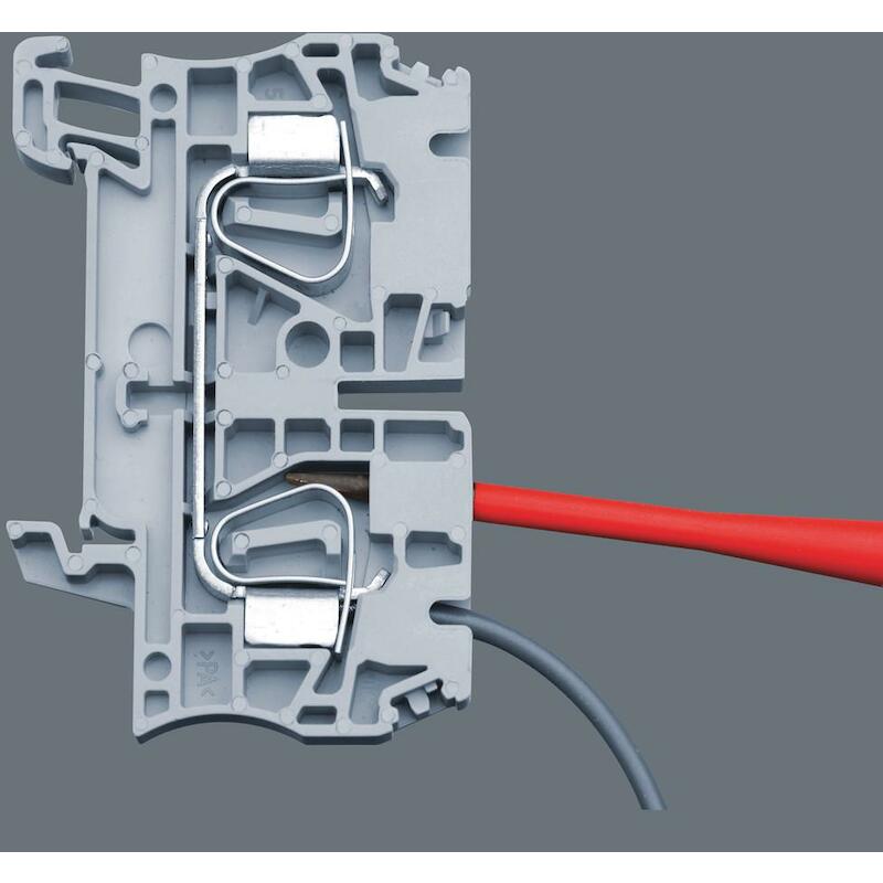 WERA 160 IS/7 SCHROEVENDRAAIERSET KRAFTFORM PLUS SERIE 100   SPANNINGSZOEKER  HOUDER. MET GEREDUCEERDE KLINGDIAMETER (7 -DELIG)