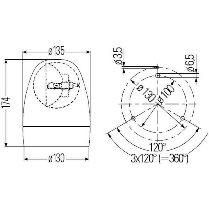 2RL.007.337.031 ROTAFIX GEEL 24V MAGN.