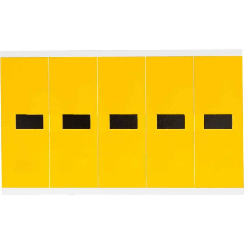 SYMBOOL - BRADY 097126 - '-' ZWART OP GEEL 44X127MM (125 EA)