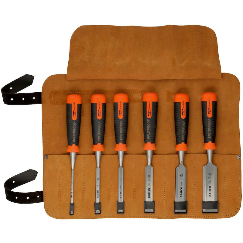 HOUTBEITELSET IN ETUI PROMO 434S6LR     (6ST)BAHCO