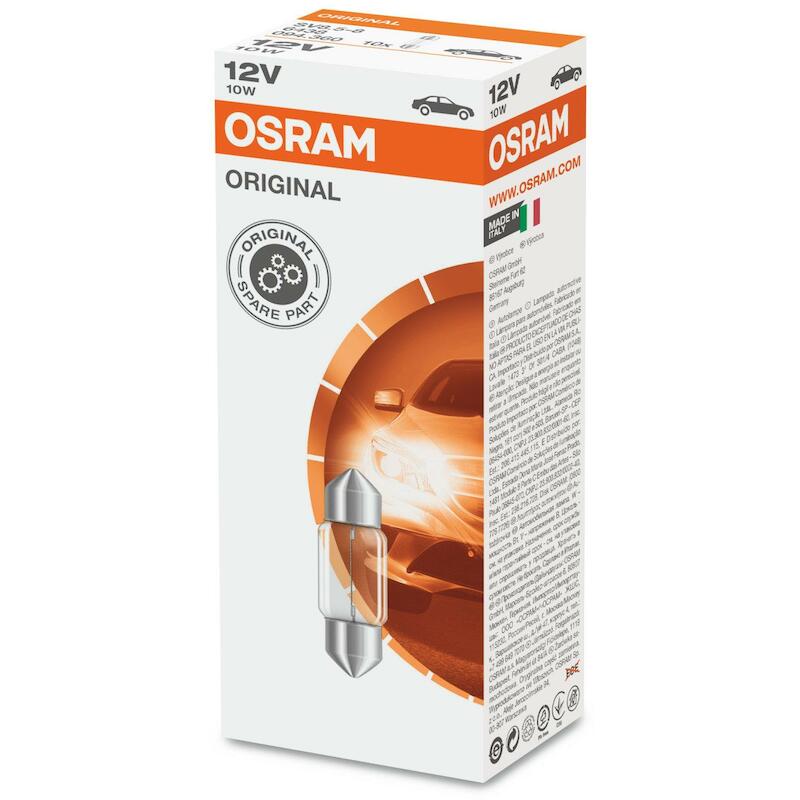 OSRAM 6438 LAMPEN 12V 10W SV8,5-8