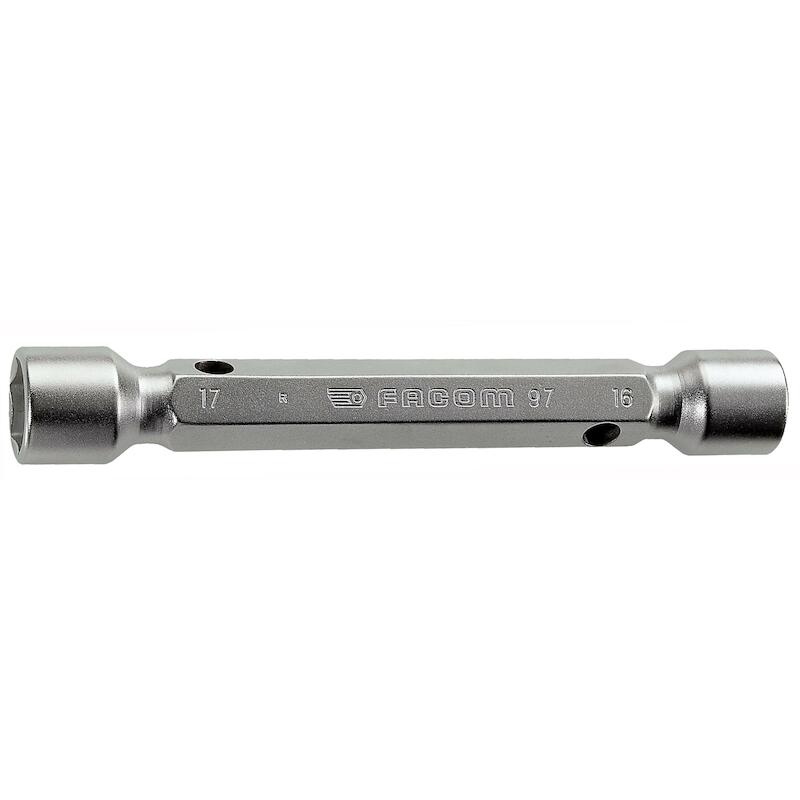 Facom - Double-ended straight forged socket wrench - 6-point - 8X9 mm - L 120 mm - 97.8X9 - 41292209