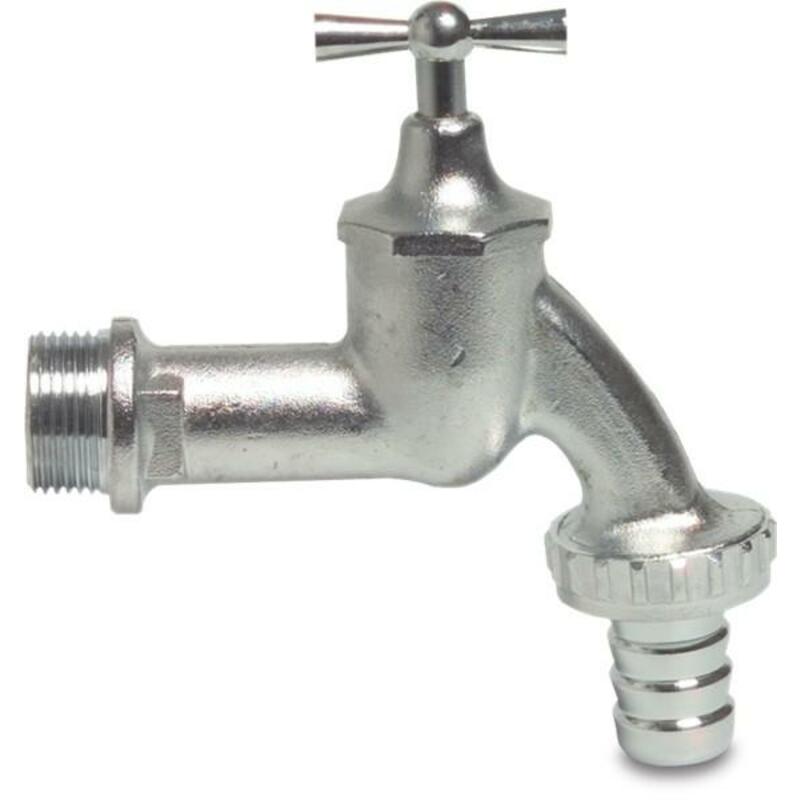 DUBBELDIENSTKRAAN 1/2"  MS - VERCHROOMD