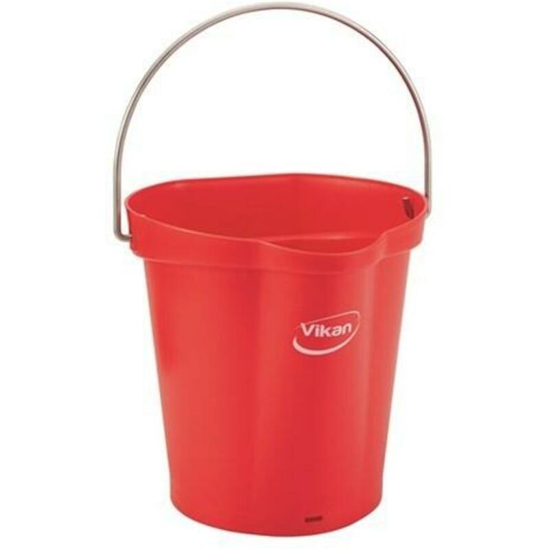 SEAU PP INOX ROUGE          5688/4  6L       VIKAN