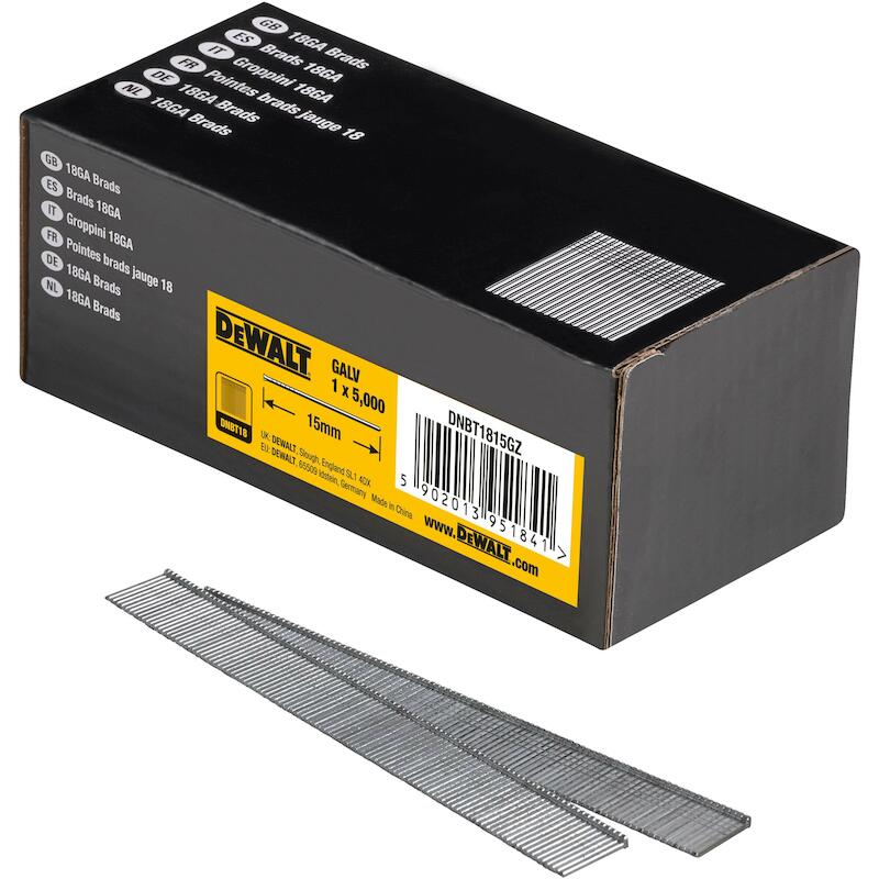 SPIJKER Z/KOP ZN GA18 15MM  DNBT1815GZ(5000ST)DEWA
