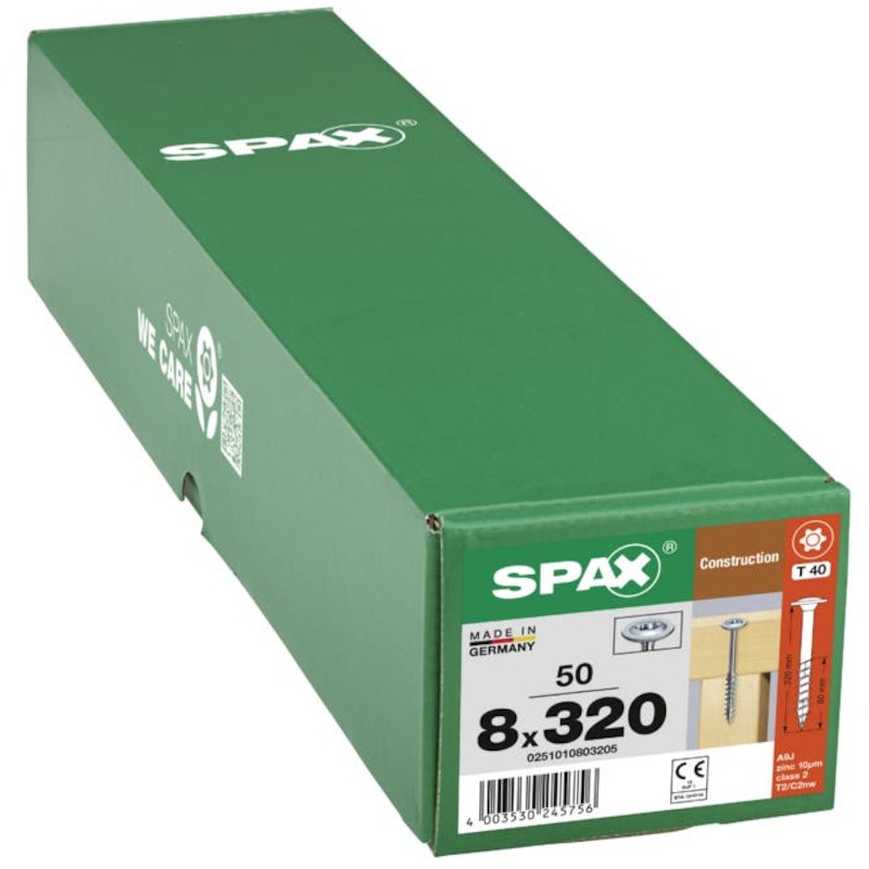 HOUTBOUWSCHROEF DD T40 T-STAR+  8,0X320 WIROX