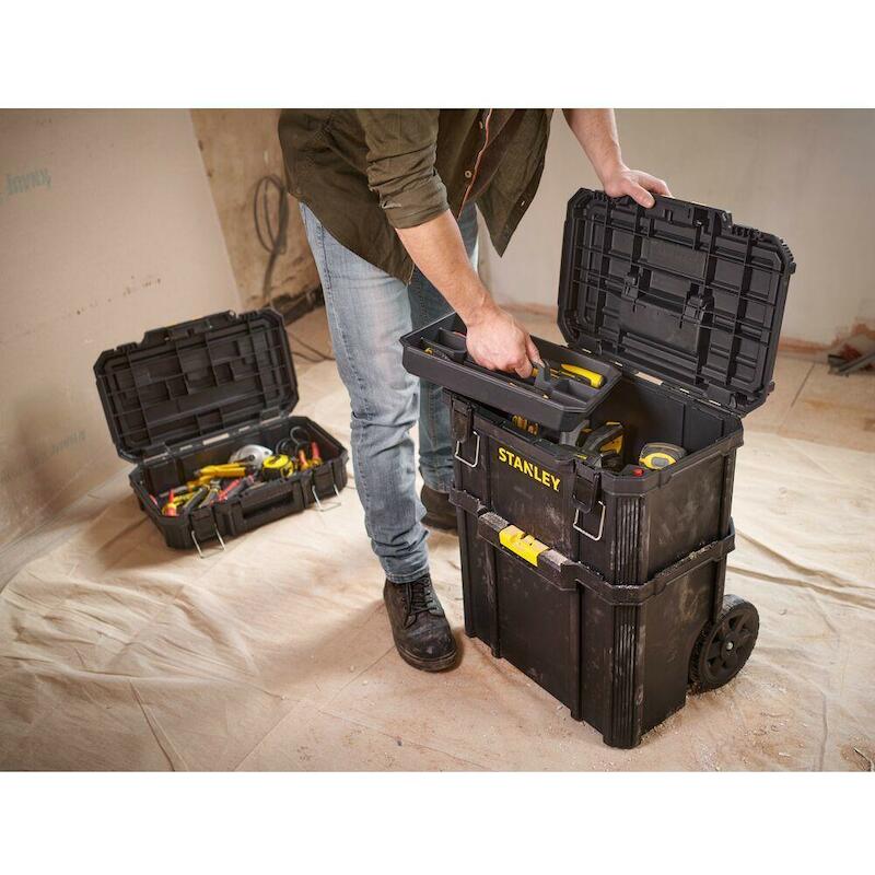 Stanley - Modular rolling toolbox - STST83319-1 - 3-IN-1 - 80 l - 45 kg - 550 x 400 x 740 mm - 03163281