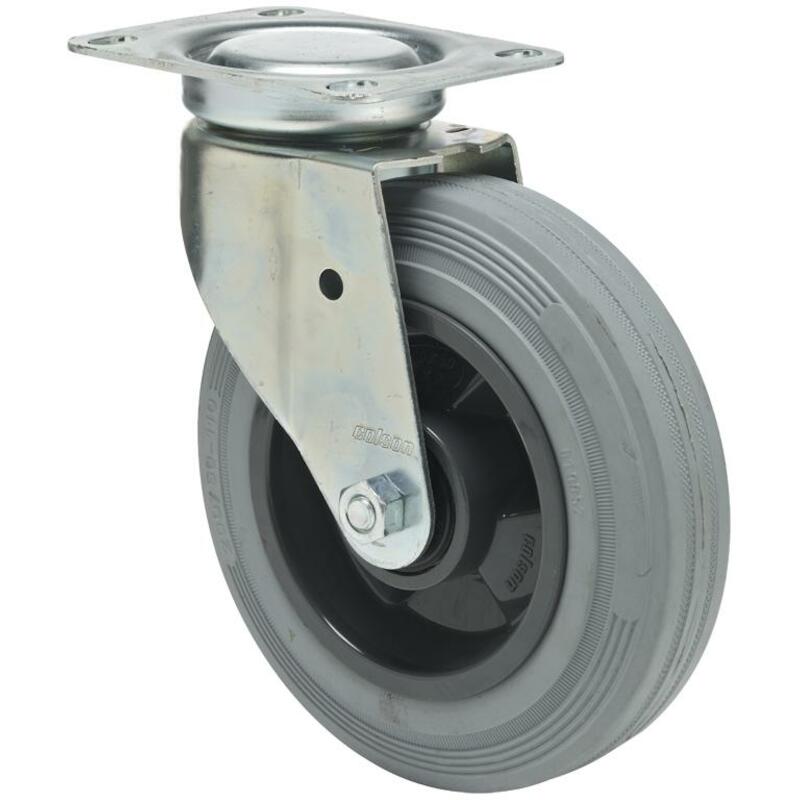 ROUL.PIVOTANTE CAOUTCH.GRIS JSPG 2502 6443 - 340KG