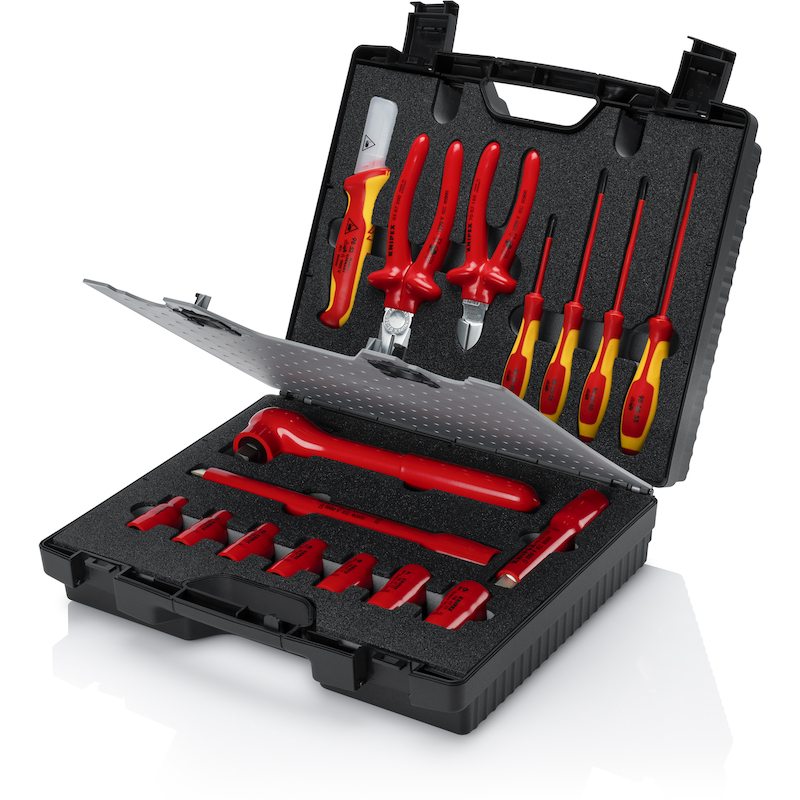JEU D'OUTILL.EN COFFRE VDE  98 99 11 (17PCS)KNIPEX