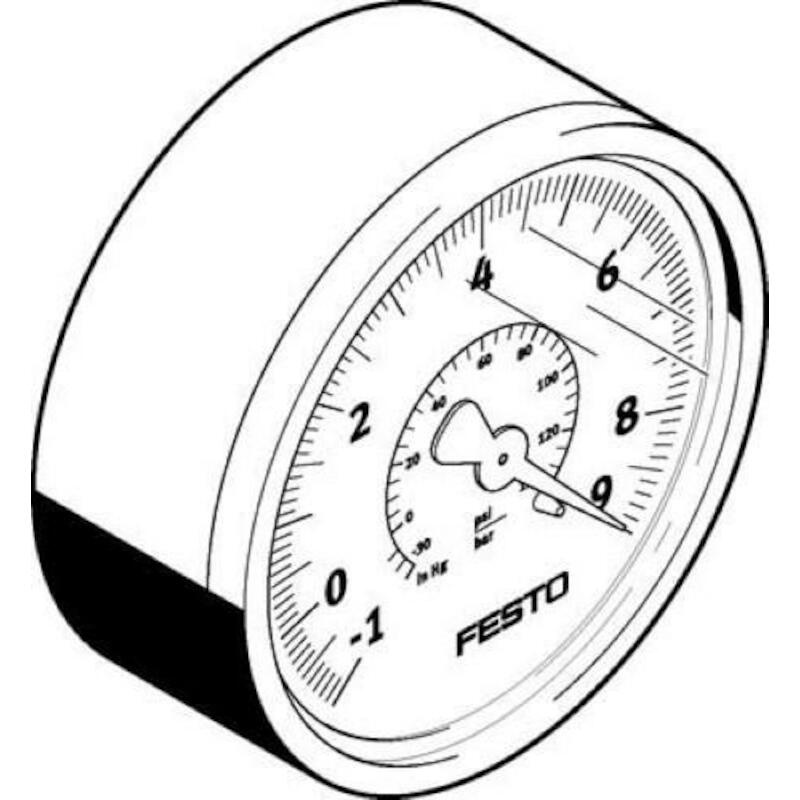 VACUOMÈTRE VAM-63-V1/9-R1/4-EN (537814) FESTO