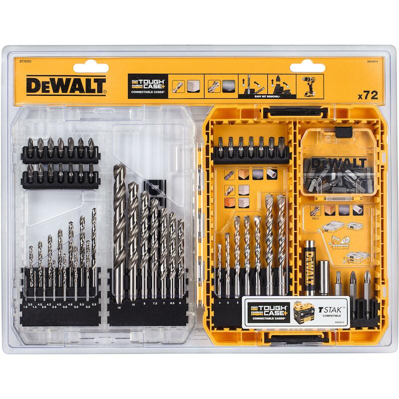 STEEN EN- METAALBORENSET    DT70761   (72ST)DEWALT