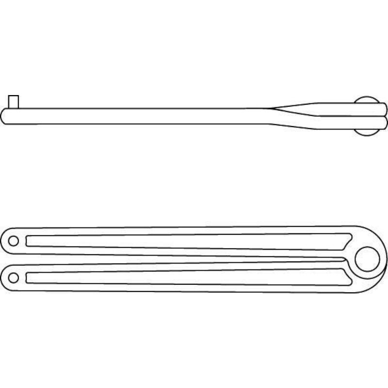 Gedore - Adjustable face pin spanner - 44 3 - ø 3 mm - L 178 mm - 41891650