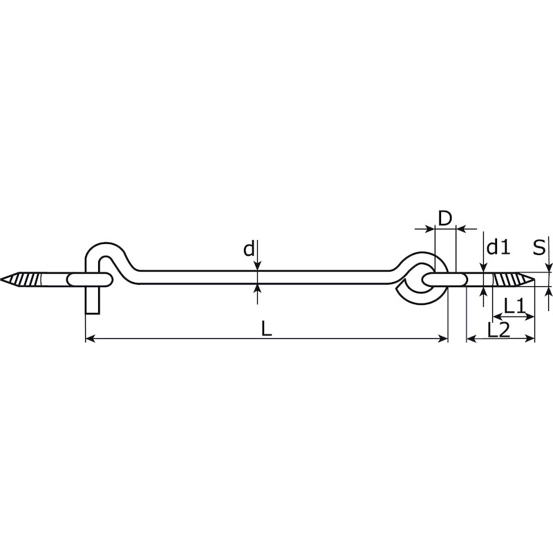 WINDHAAK L 160MM+2 OGEN     AISI 304 A2 HA