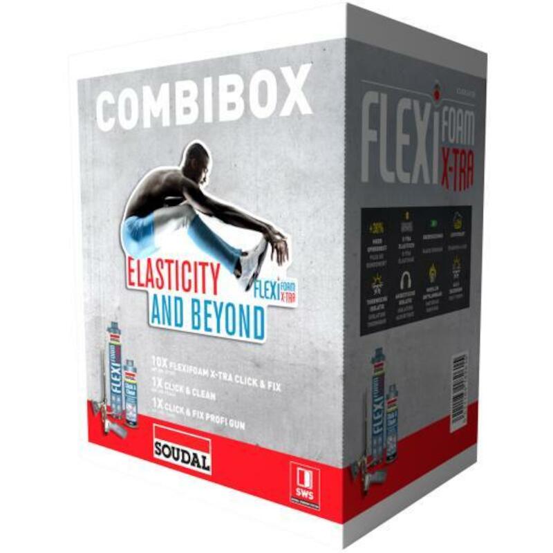 COMBIBOX FLEXIFOAM X-TRA    CLICK&FIX BOX   SOUDAL