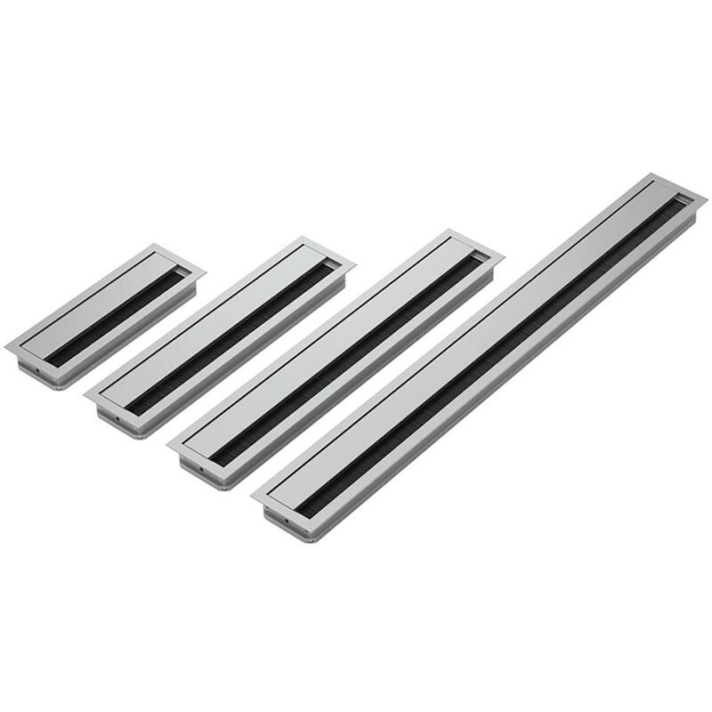 HETTICH 9133406 KABELDOORVOER 70X200 MM RECHTH.ALU