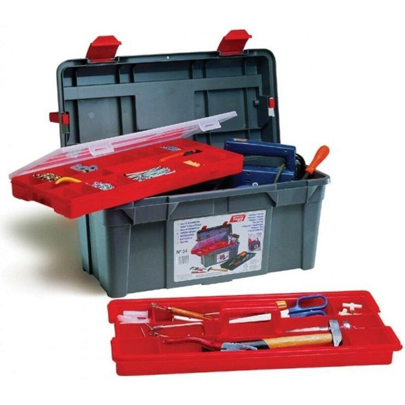 COFFRE À OUTILS PLASTIQUE   34 - 580X285X290  TAYG
