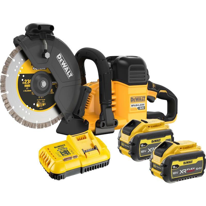 Dewalt - DCS691X2-QW - Cordless cut-off saw - 54 V - ø 230 mm - 2x 9.0 Ah battery and charger - 03251936