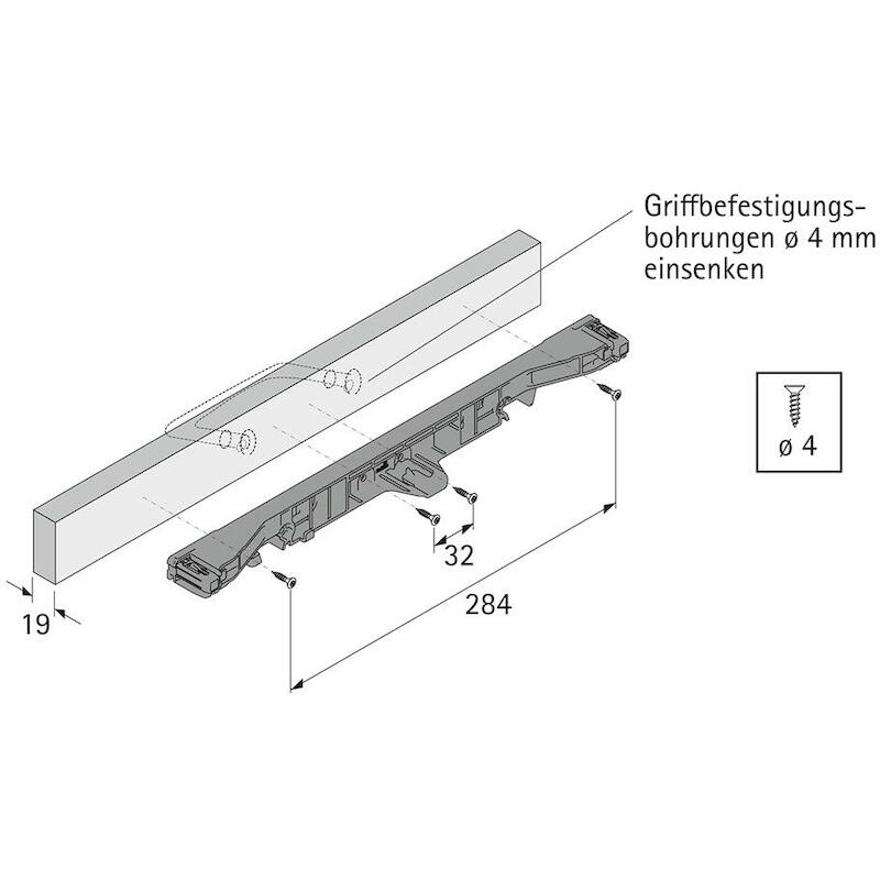FRONTPLAATVERBINDING ZONDER TAPPEN    HETT-9004472