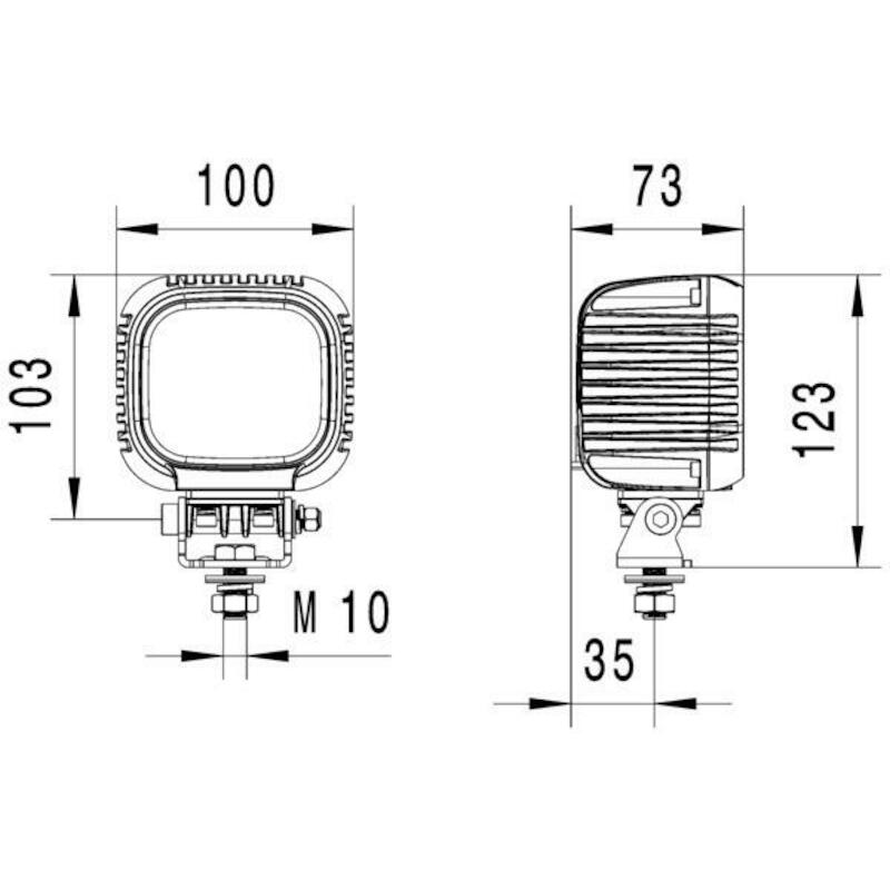 PROJECTEUR DE TRAVAIL LED   1GA 357 109-002  HELLA
