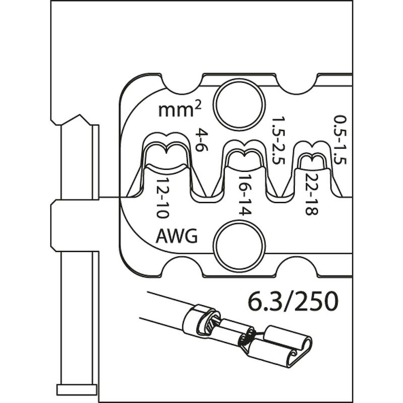 KRIMPBEK VR.PLATTE CONT.PEN 8140-11         GEDORE