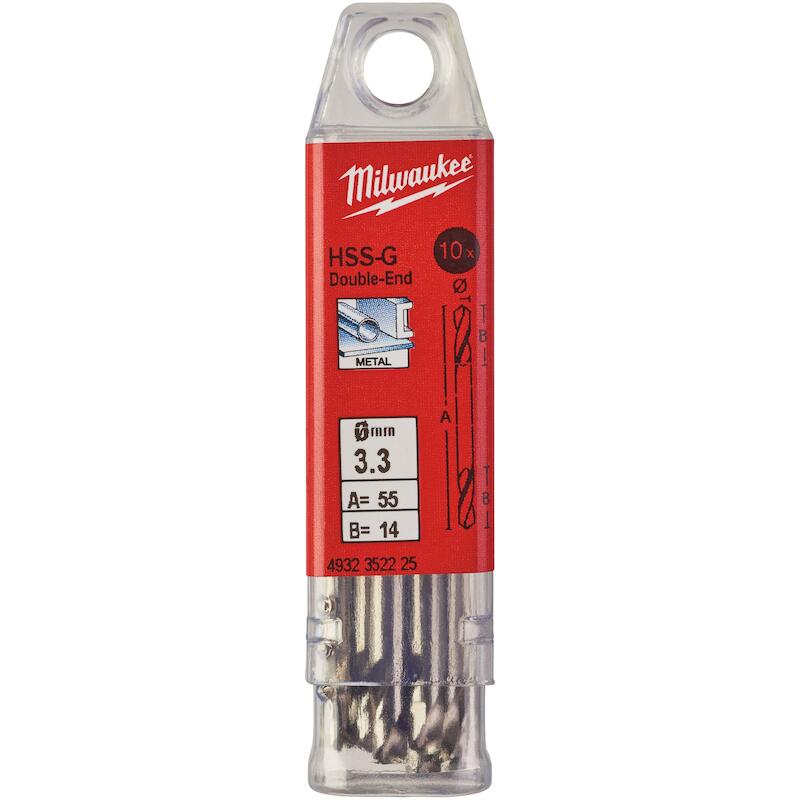 METAALBOOR HSS-G 3,3MM      4932352225(10ST)MILWAU