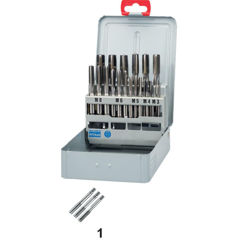 ECO HSS SET HANDTAPPEN DIN 352 21.140: M3 - M12 - 291800001 - INTERNATIONAL TOOLS