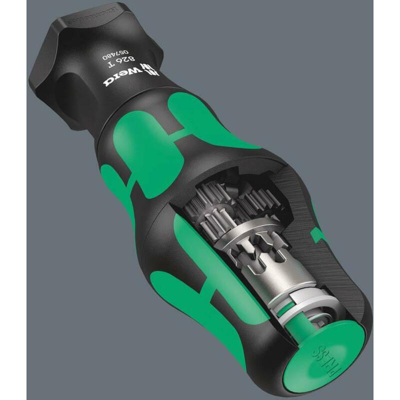 BITSCHROEVENDR. 1/4" KRAFTF 826 T TURBO       WERA