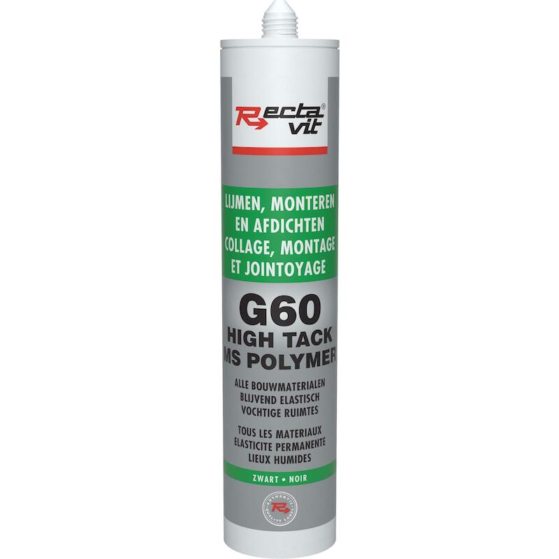 MASTIEK-LIJM GRIJS          G60     290ML RECTAVIT