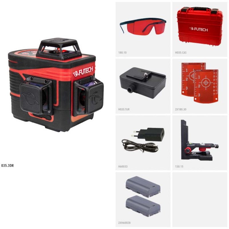LASER EN CROIX  COMPACT     MC3D ROUGE      FUTECH