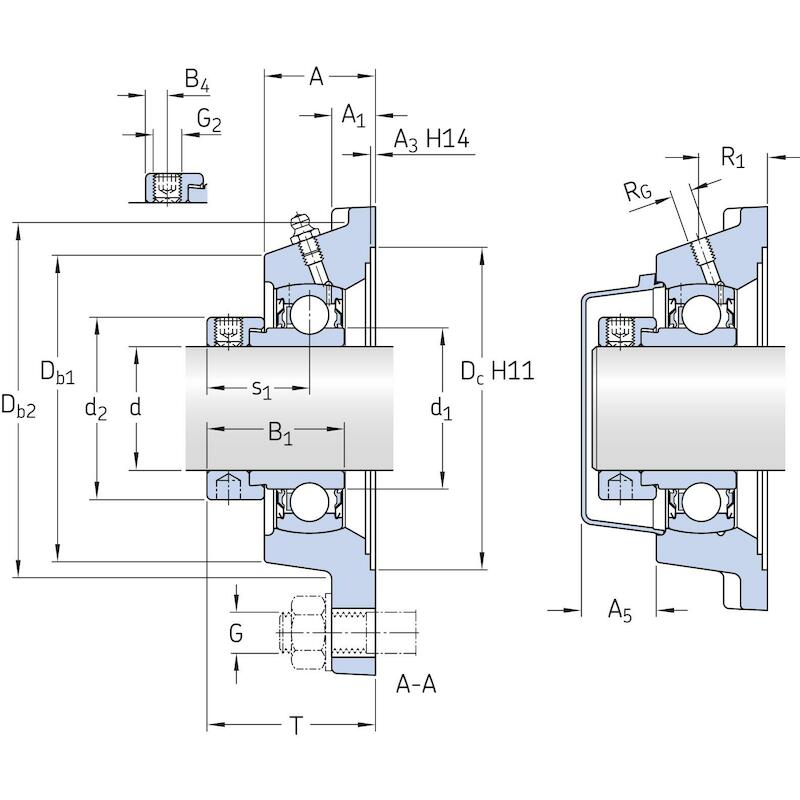 Y-FLENSLAGERBLOK - SKF FY 50 FM
