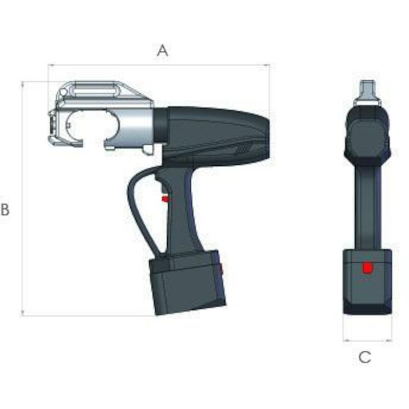 16 TONNE CAPACITY BATTERY OPERATED CRIMPING TOOL (35-630MM2) - BC63 - HI-FORCE