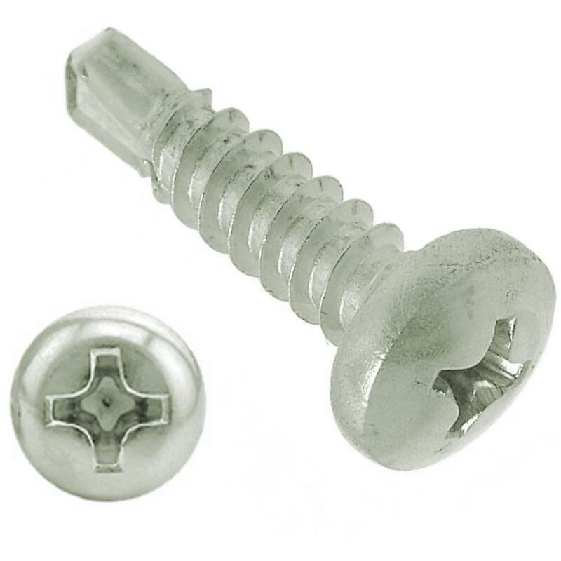 TEKS ZELFBORENDE SCHROEF - CILINDRISCHE KOP PHILLIPS - DIN 7504M - 4,8 X 19 MM - INOX A2