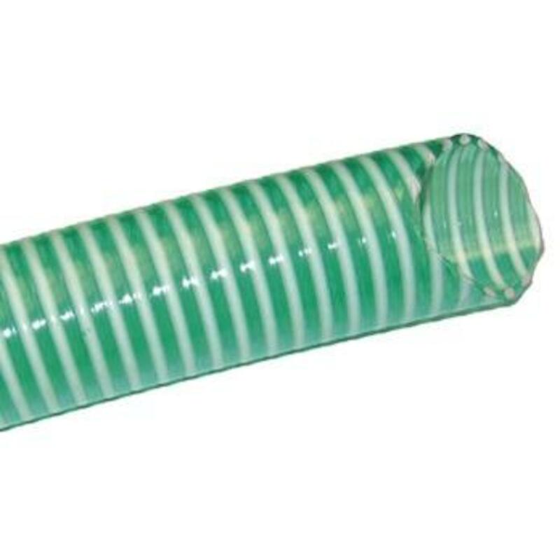 TUYAU D'ASP.PVC VERT/BLA.4B.AZUR L - 20MM