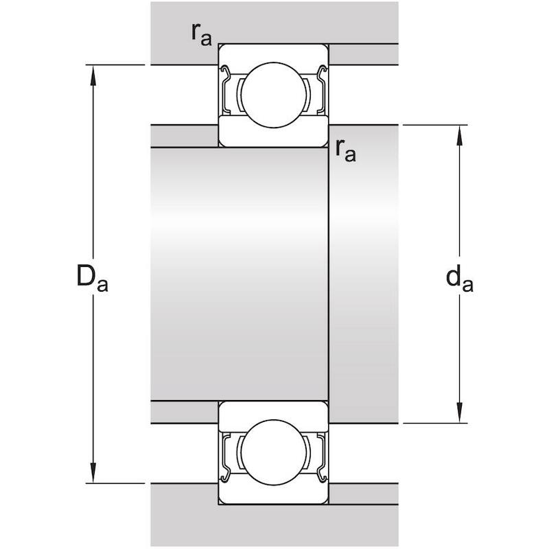 GROEFKOGELLAGER - SKF 6203-2Z